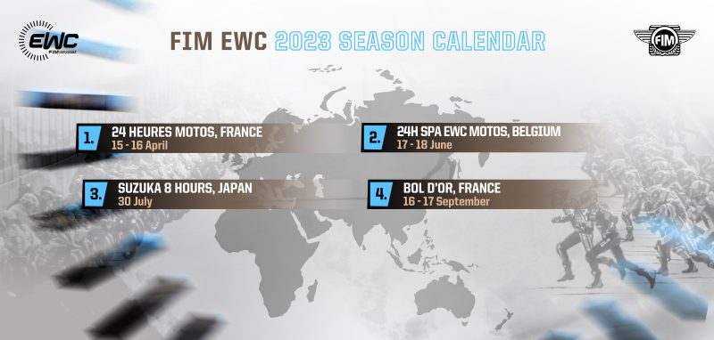 Calendrier Endurance EWC 2023