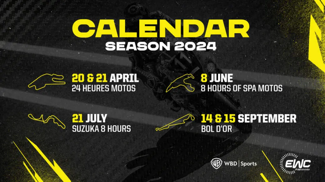 Calendrier Endurance EWC 2024